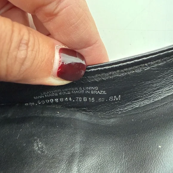 Tory Burch Black and Gold Wedge Shoes size 8 - Picture 7 of 7